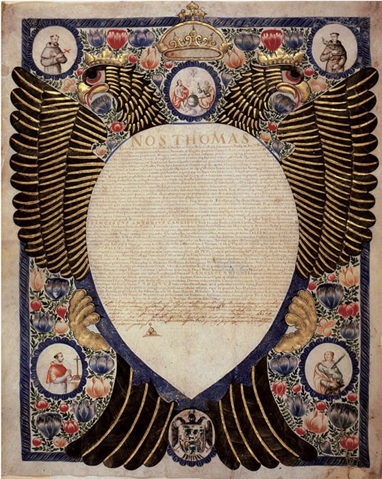 2 - La laurea rilasciata nel 1665 a Francesco Antonio Candido de Vignale di San Cipriano (Salerno, Archivio di Stato)